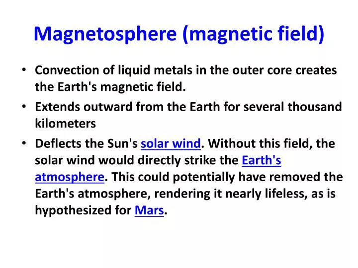 magnetosphere magnetic field