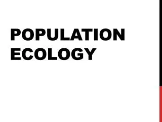 Population Ecology