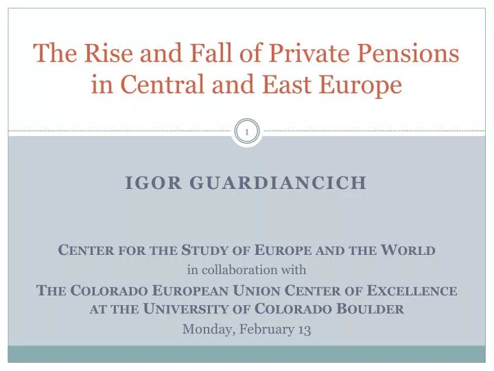 the rise and fall of private pensions in central and east europe