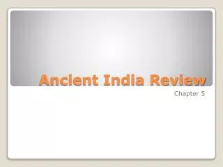 ancient india review