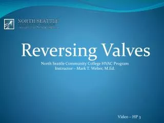 Reversing Valves
