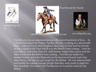 Paul Revere by Norah