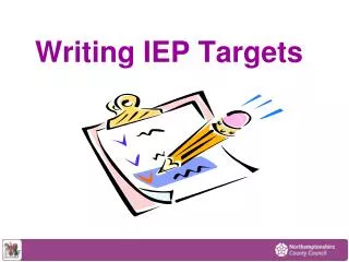 Writing IEP Targets