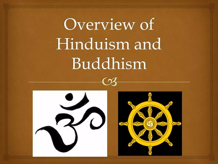 overview of hinduism and buddhism