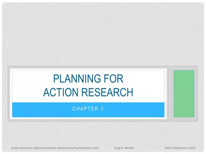planning for action research