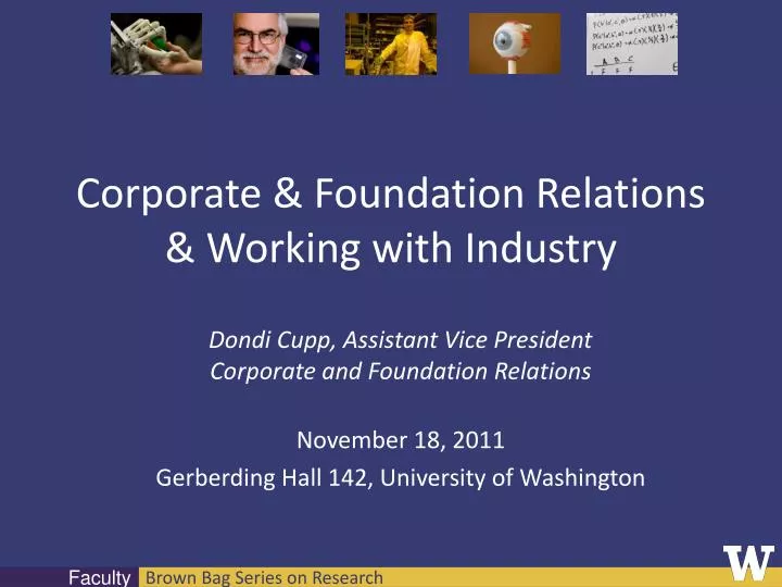 corporate foundation relations working with industry