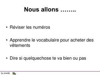 nous allons