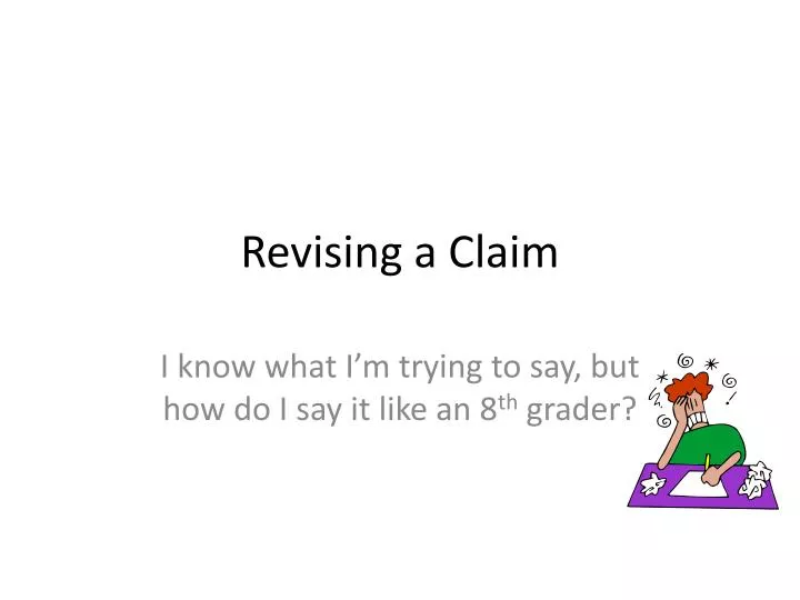 revising a claim