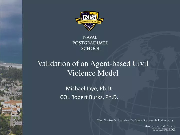validation of an agent based civil violence model