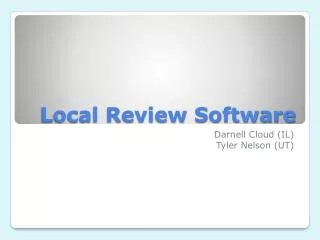 Local Review Software