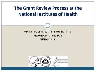 The Grant Review Process at the National Institutes of Health