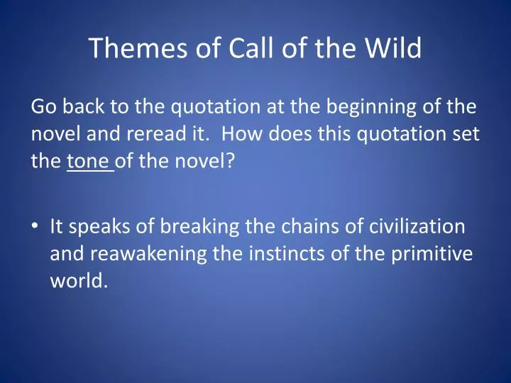 themes of call of the wild