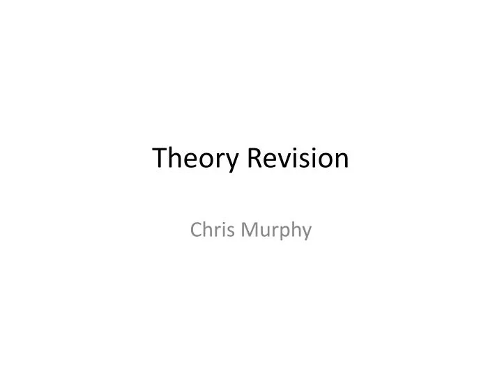 theory revision