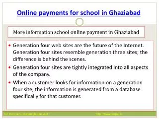 The first time you made online payment for school in Ghaizab