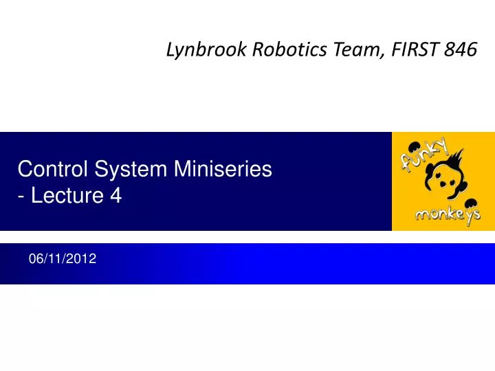 control system miniseries lecture 4
