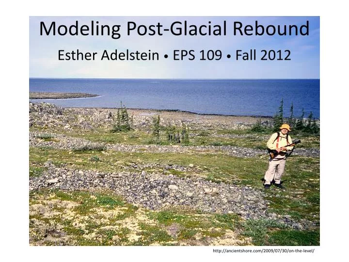 modeling post glacial rebound
