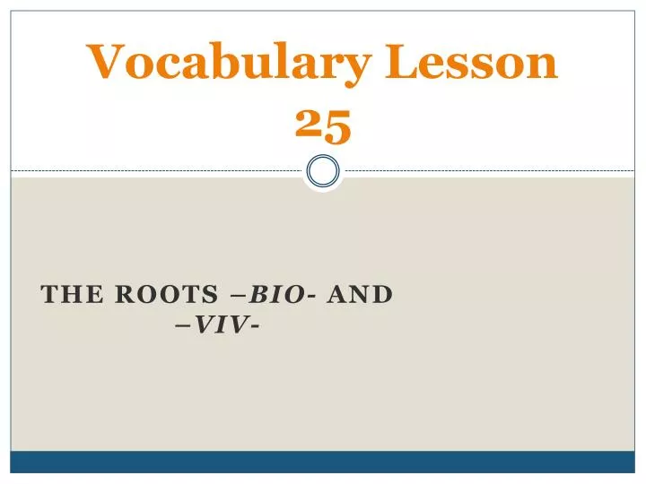 Lesson 10 Vocabulary Set B. - ppt download