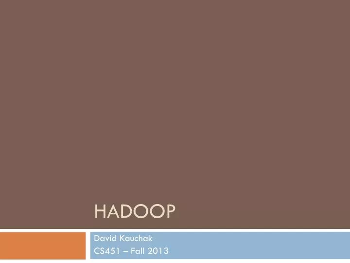 hadoop