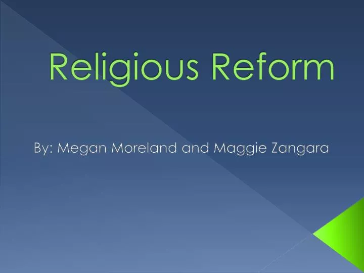religious reform