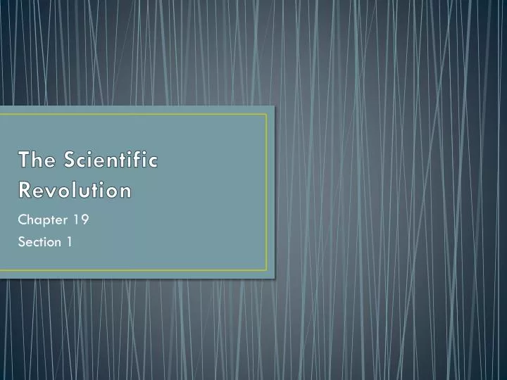 the scientific revolution