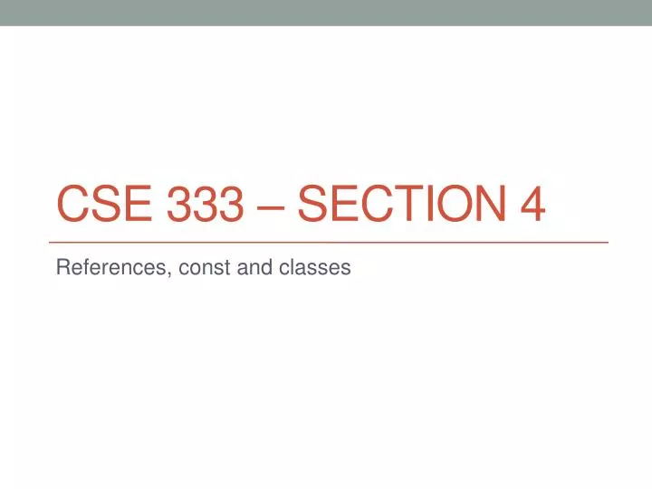 cse 333 section 4