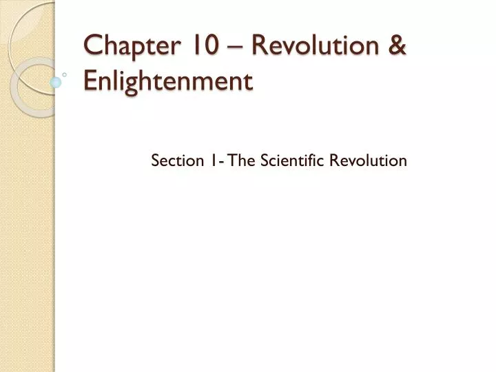 chapter 10 revolution enlightenment