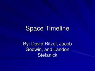 Space Timeline