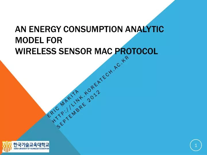 an energy consumption analytic model for wireless sensor mac protocol