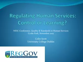 Regulating Human Services: Control or Learning?