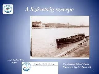 a sz vets g szerepe