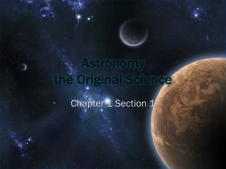 Ppt Astronomy The Original Science Powerpoint Presentation Free Download Id2566671 9305