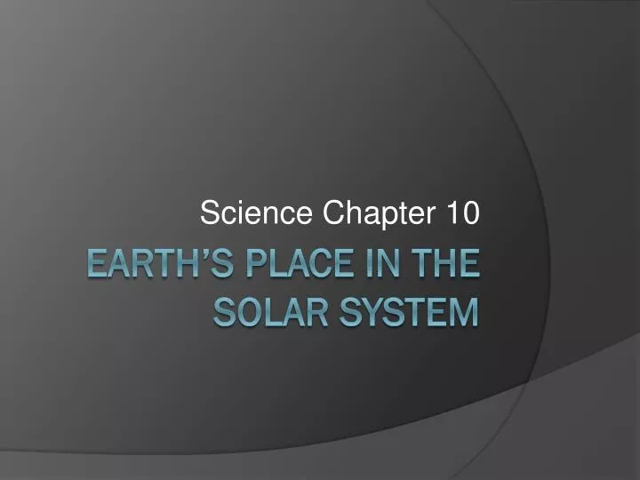 science chapter 10