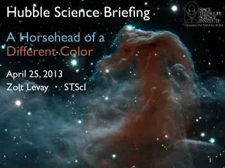 Hubble Science Brie?ng