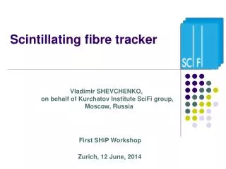 Scintillating fibre tracker