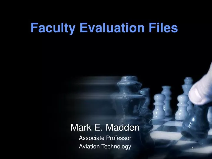 faculty evaluation files