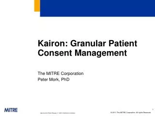 Kairon : Granular Patient Consent Management