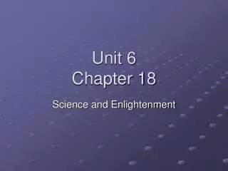 Unit 6 Chapter 18