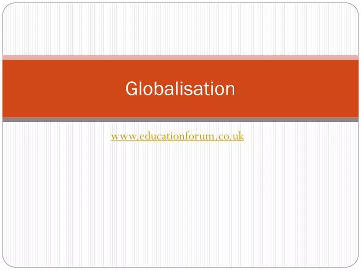 globalisation