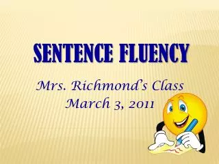 Sentence Fluency