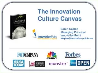 The Innovation Culture Canvas
