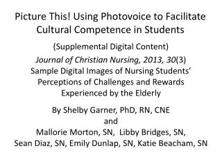 Picture This! Using Photovoice to Facilitate Cultural Competence in Students