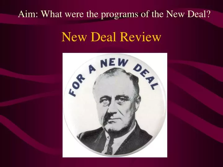 new deal review