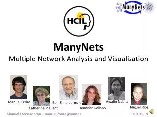 ManyNets Multiple Network Analysis and Visualization