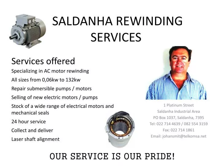 saldanha rewinding services