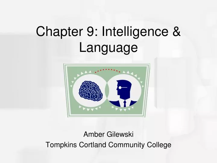 chapter 9 intelligence language
