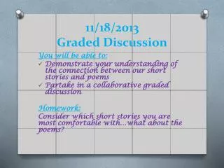 11/18/2013 Graded Discussion