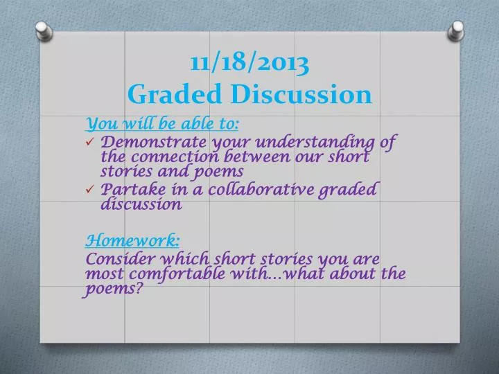 11 18 2013 graded discussion