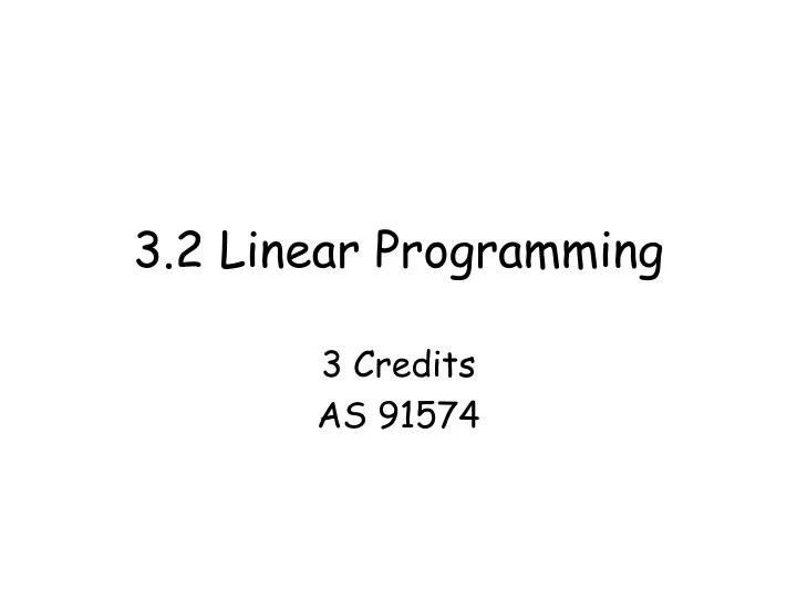 3 2 linear programming