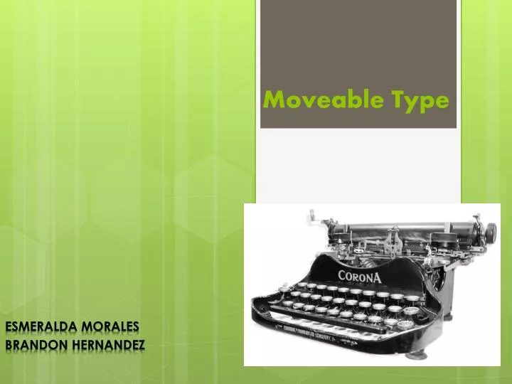 moveable type