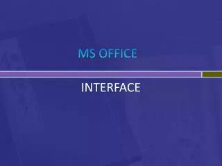 MS OFFICE